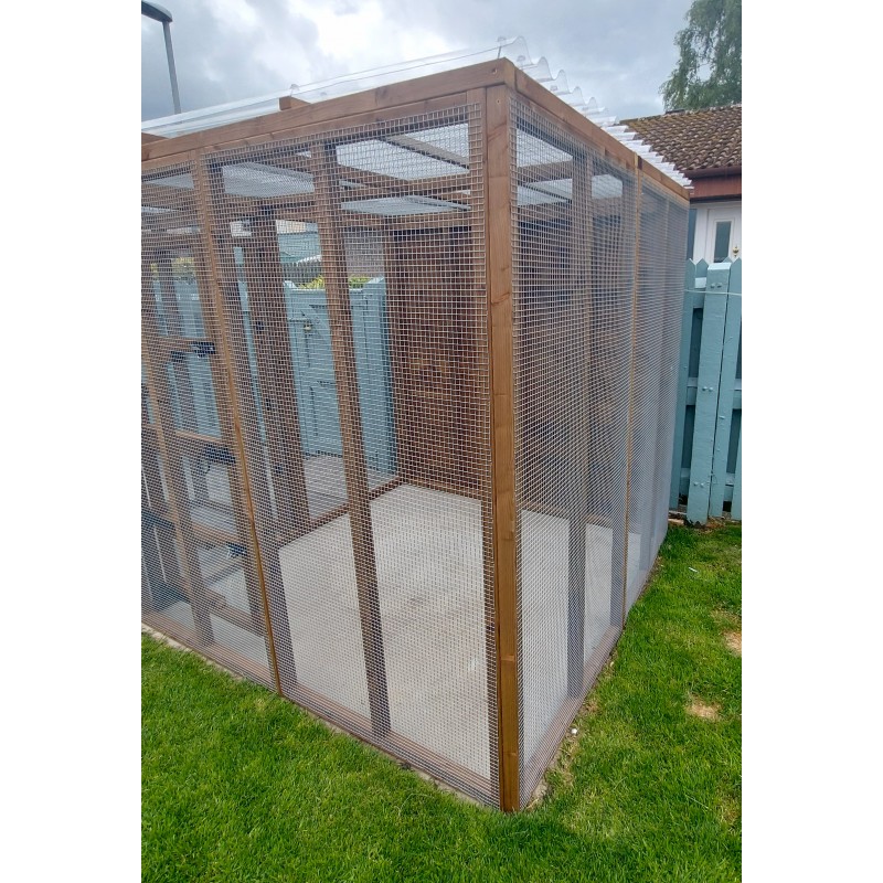 6ft x 6ft Freestanding Catio with security door 16G 1